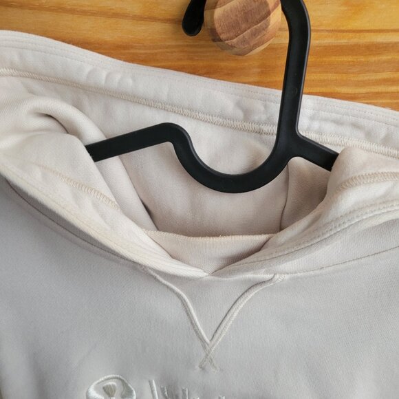 Lululemon All Yours Hoodie Cream French Terry Graphic Size 4 - Picture 5 of 11